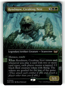 Rendmaw, Creaking Nest (Borderless) – 5 DSC: Commander: Duskmourn: House of Horror M Foil NM