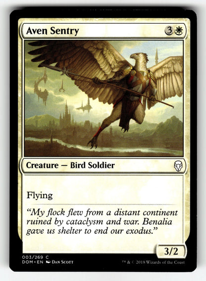 Aven Sentry – 3 DOM: Dominaria C NM