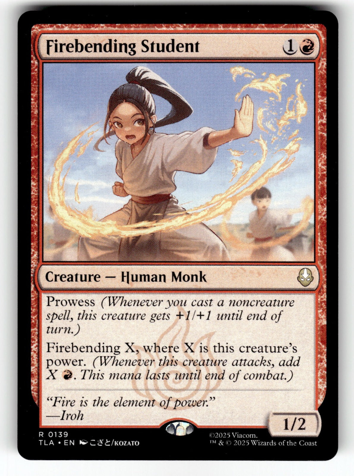 Firebending Student – 139 TLA: Avatar: The Last Airbender R NM