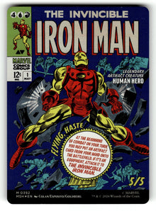 Tony Stark (Borderless) – 392 MSH: Marvel Super Heroes M Foil LP (Back)