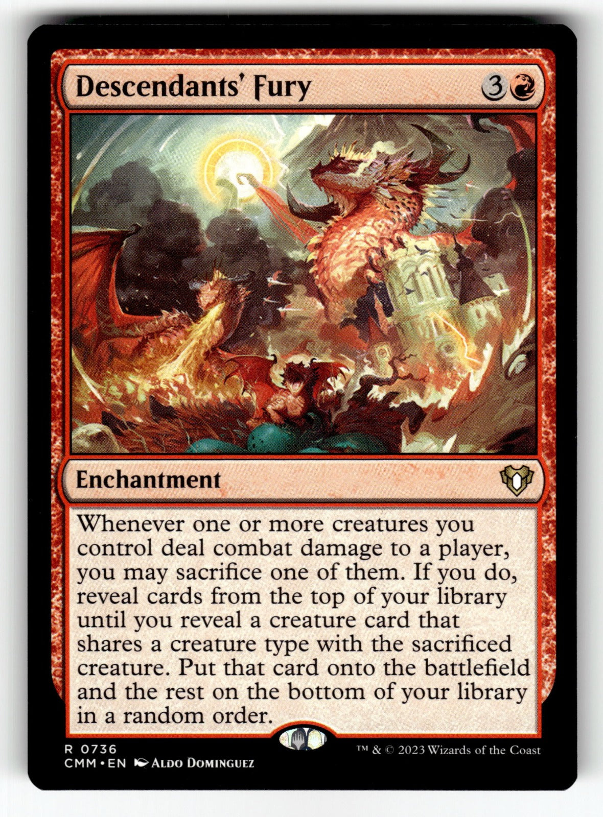 Descendants' Fury – 736 CMM: Commander Masters R NM