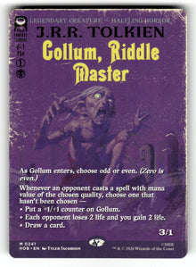 Gollum, Riddle Master (Borderless) – 241 HOB: The Hobbit M NM