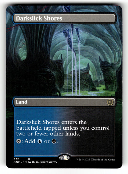 Darkslick Shores (Borderless) – 372 ONE: Phyrexia: All Will Be One R LP