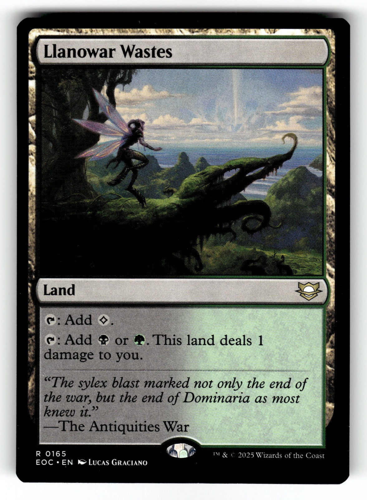 Llanowar Wastes – 165 EOC: Commander: Edge of Eternities R NM