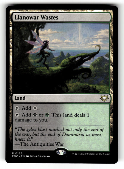 Llanowar Wastes – 165 EOC: Commander: Edge of Eternities R NM