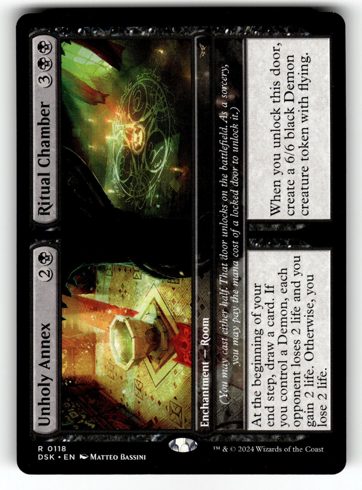 Unholy Annex // Ritual Chamber – 118 DSK: Duskmourn: House of Horror R NM