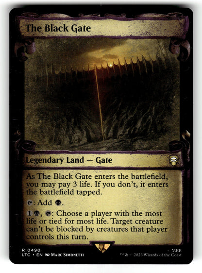 The Black Gate (Showcase Scrolls) – 490 LTC: Commander: The Lord of the Rings: Tales of Middle-earth R NM