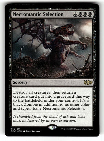 Necromantic Selection – 189 TDC: Commander: Tarkir: Dragonstorm R NM