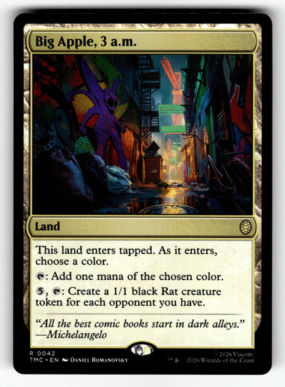 Big Apple, 3 a.m. – 42 TMC: Commander: Teenage Mutant Ninja Turtles R NM