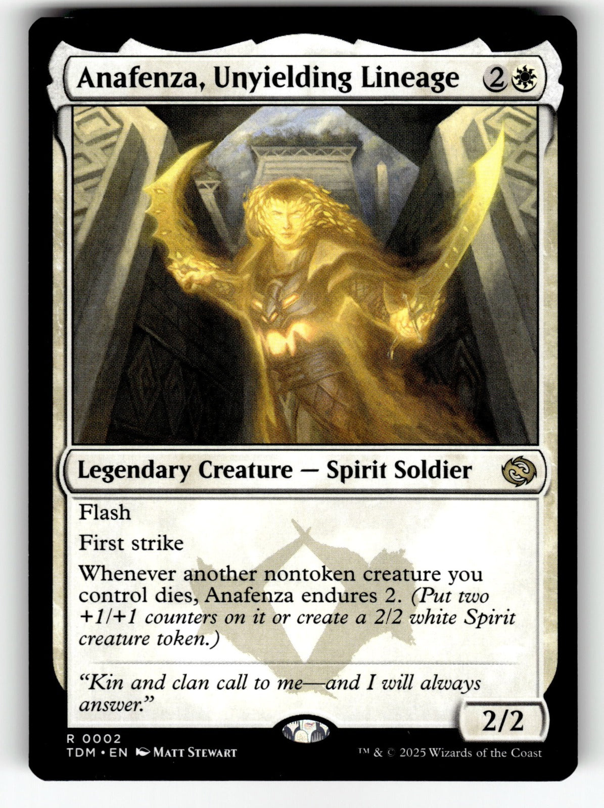 Anafenza, Unyielding Lineage – 2 TDM: Tarkir: Dragonstorm R LP