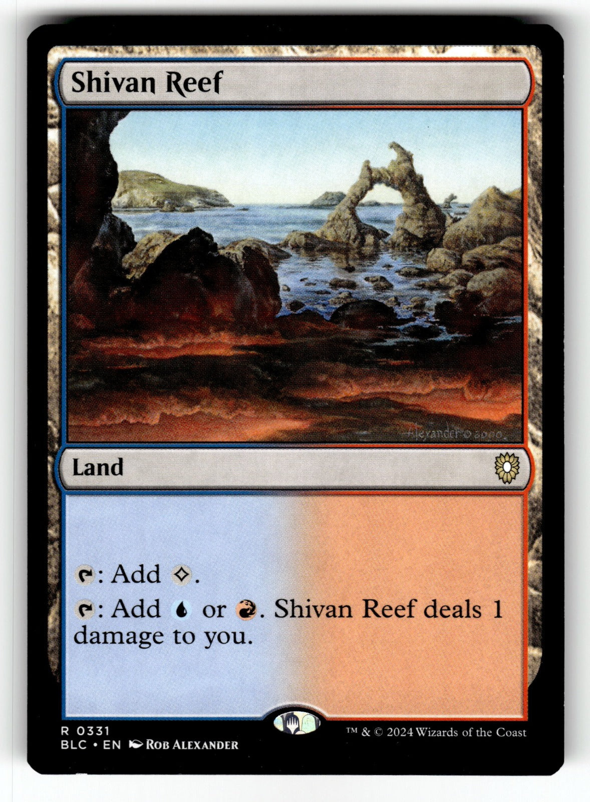 Shivan Reef – 331 BLC: Commander: Bloomburrow R NM