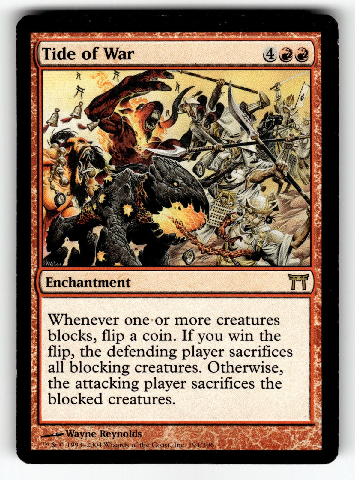 Tide of War – 194 CHK: Champions of Kamigawa R LP