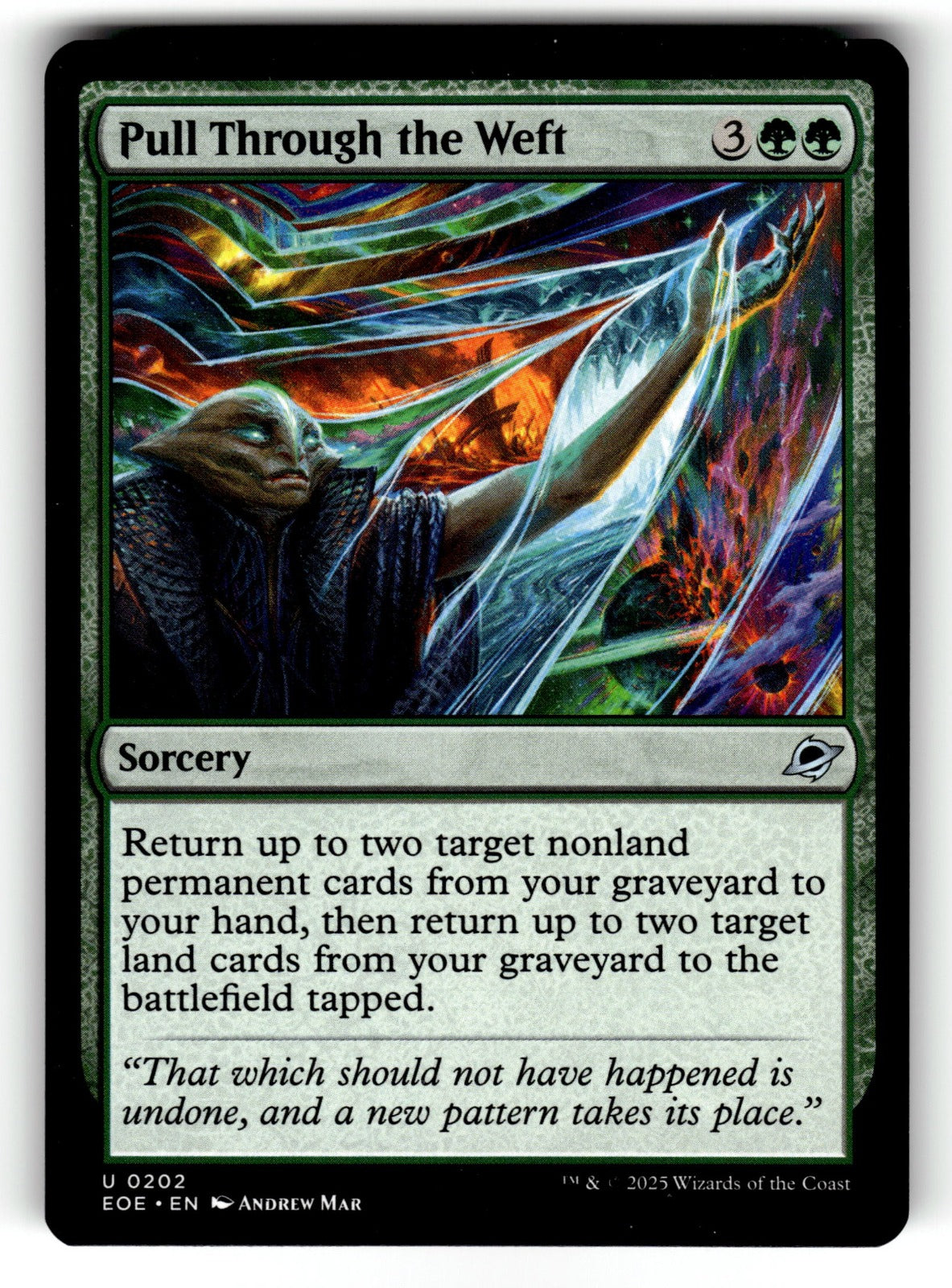 Pull Through the Weft – 202 EOE: Edge of Eternities U NM