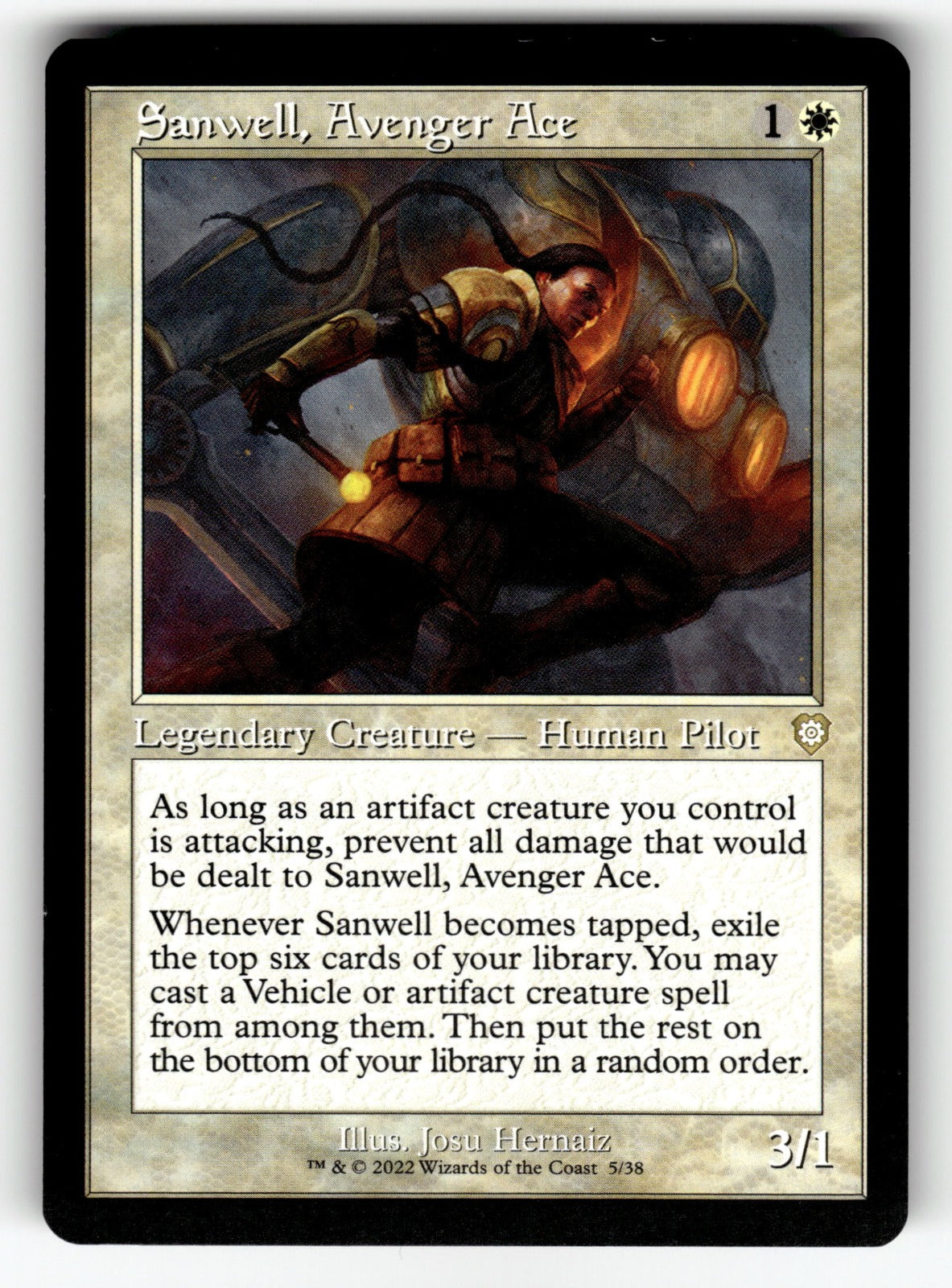 Sanwell, Avenger Ace (Retro Frame) – 5 BRC: Commander: The Brothers' War R NM