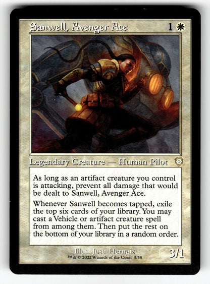 Sanwell, Avenger Ace (Retro Frame) – 5 BRC: Commander: The Brothers' War R NM
