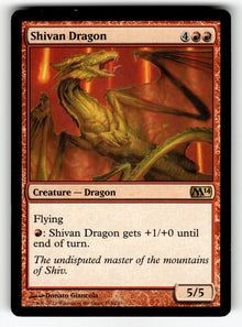 Shivan Dragon – 154 M14: Magic 2014 (M14) R LP