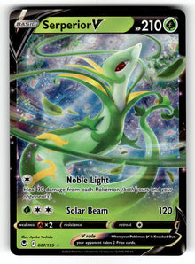 Serperior V – 007/195 SWSH12: SWSH12: Silver Tempest Ultra Rare Holo NM