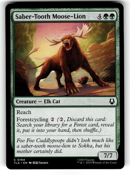 Saber-Tooth Moose-Lion – 194 TLA: Avatar: The Last Airbender C NM