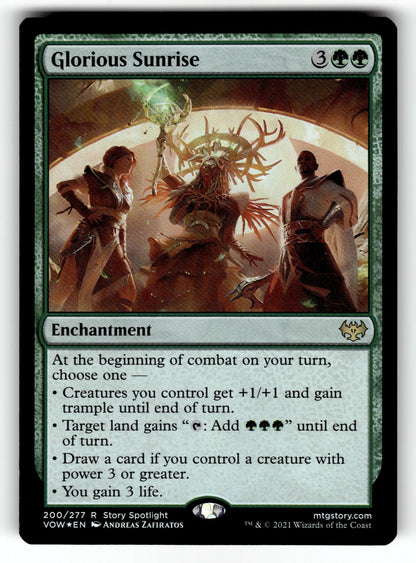 Glorious Sunrise – 200 VOW: Innistrad: Crimson Vow R FoilNM