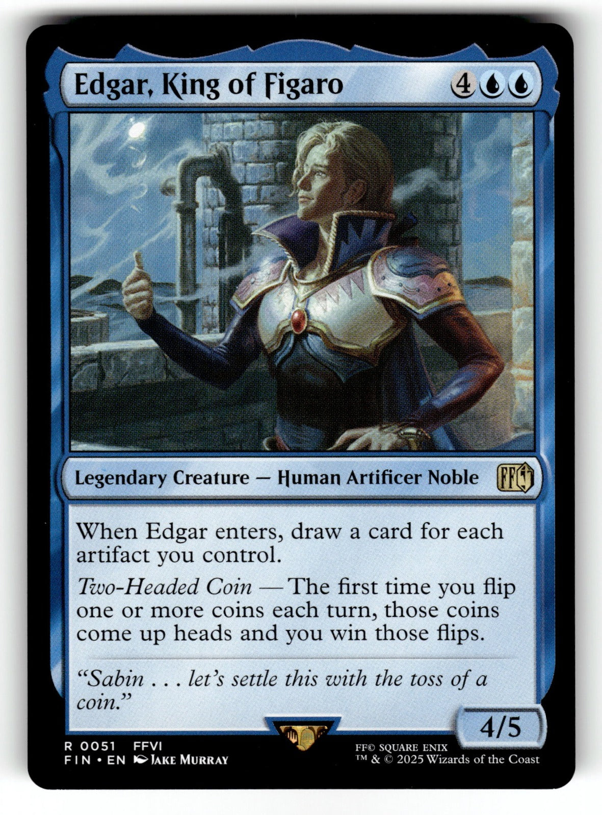 Edgar, King of Figaro – 51 FIN: FINAL FANTASY R NM
