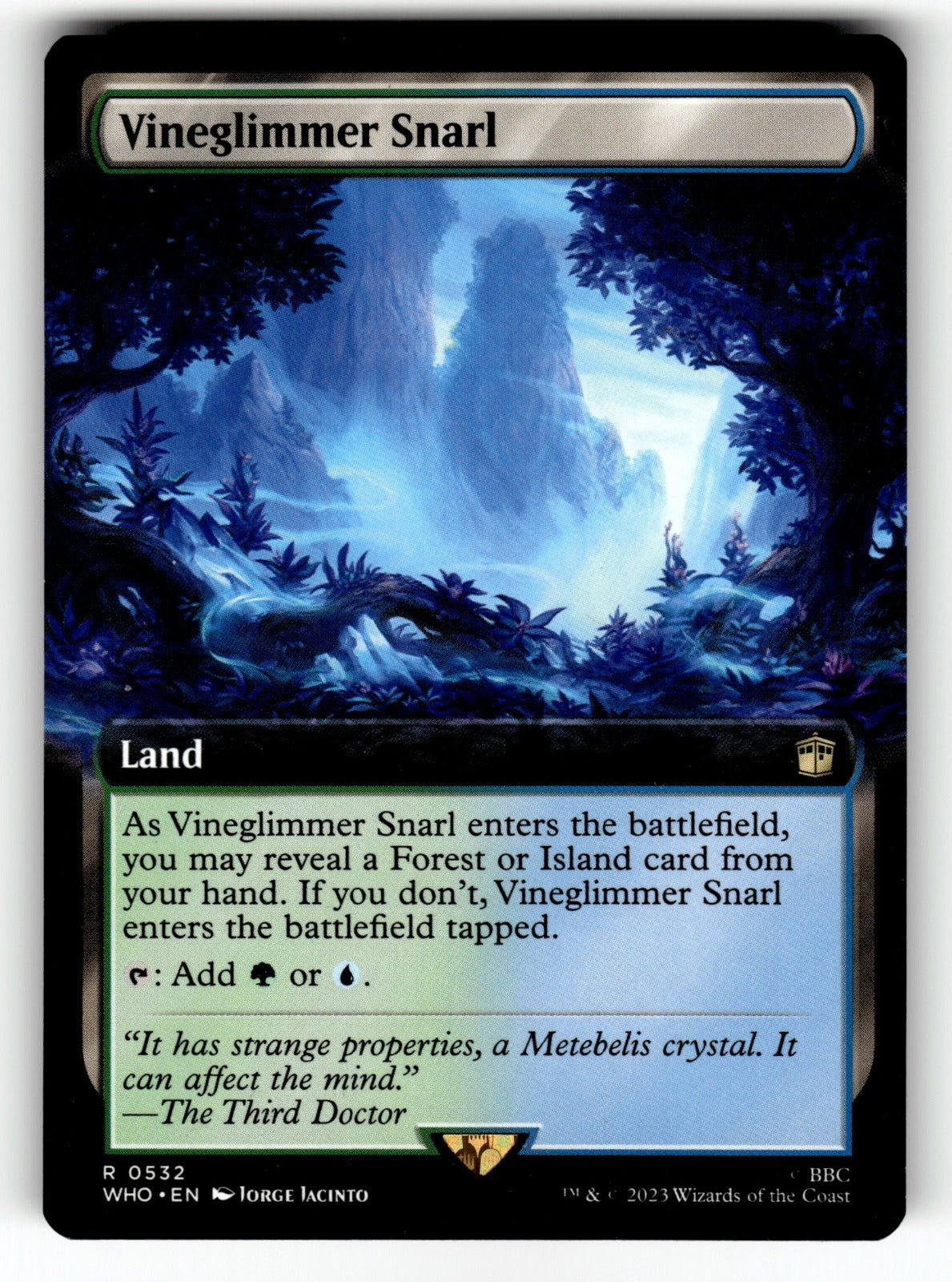 Vineglimmer Snarl (Extended Art) – 532 WHO: Universes Beyond: Doctor Who R NM