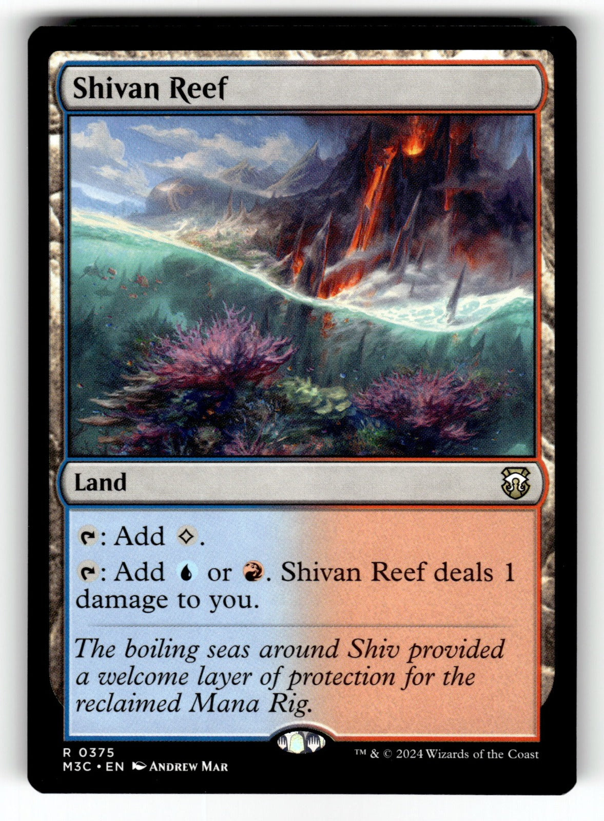 Shivan Reef – 375 M3C: Commander: Modern Horizons 3 R NM