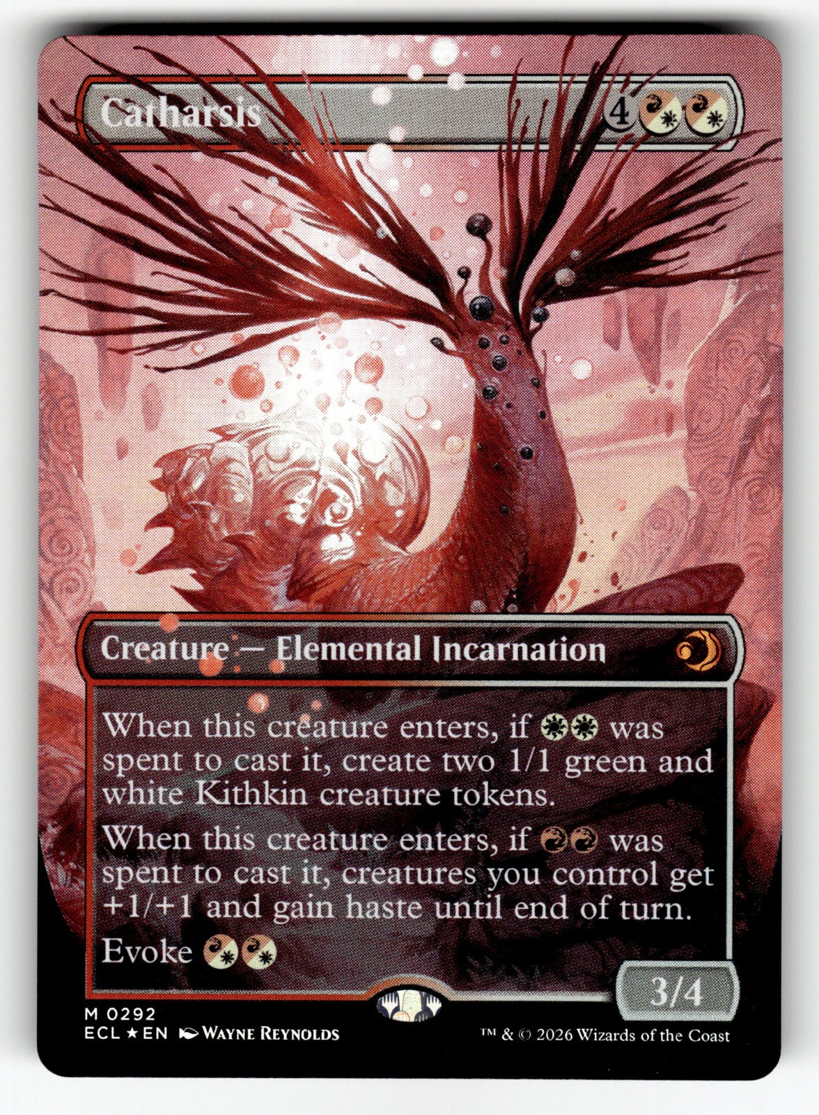 Catharsis (Borderless) – 292 ECL: Lorwyn Eclipsed M Foil NM