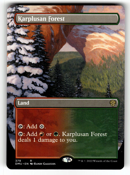 Karplusan Forest (Borderless) – 379 DMU: Dominaria United R NM