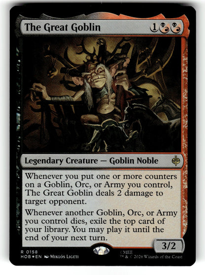 The Great Goblin – 158 HOB: The Hobbit R Foil NM