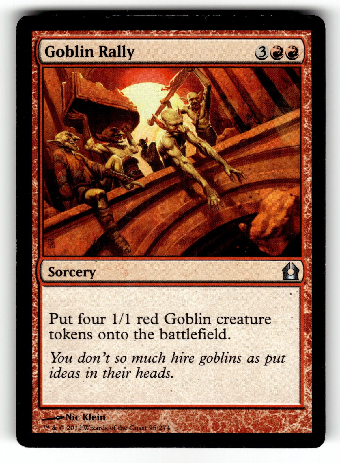 Goblin Rally – 95 RTR: Return to Ravnica U LP