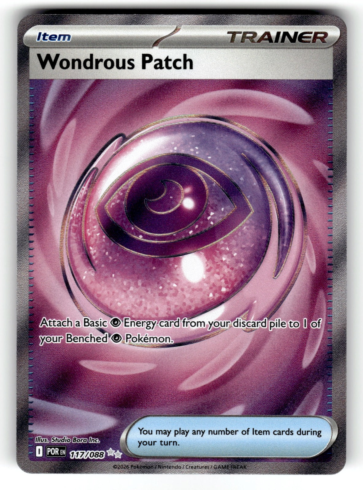 Wondrous Patch – 117/088 POR: ME03: Perfect Order Ultra Rare Holo NM