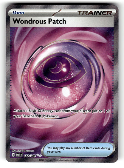 Wondrous Patch – 117/088 POR: ME03: Perfect Order Ultra Rare Holo NM