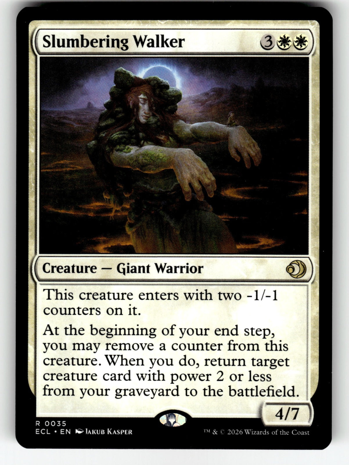 Slumbering Walker – 35 ECL: Lorwyn Eclipsed R NM