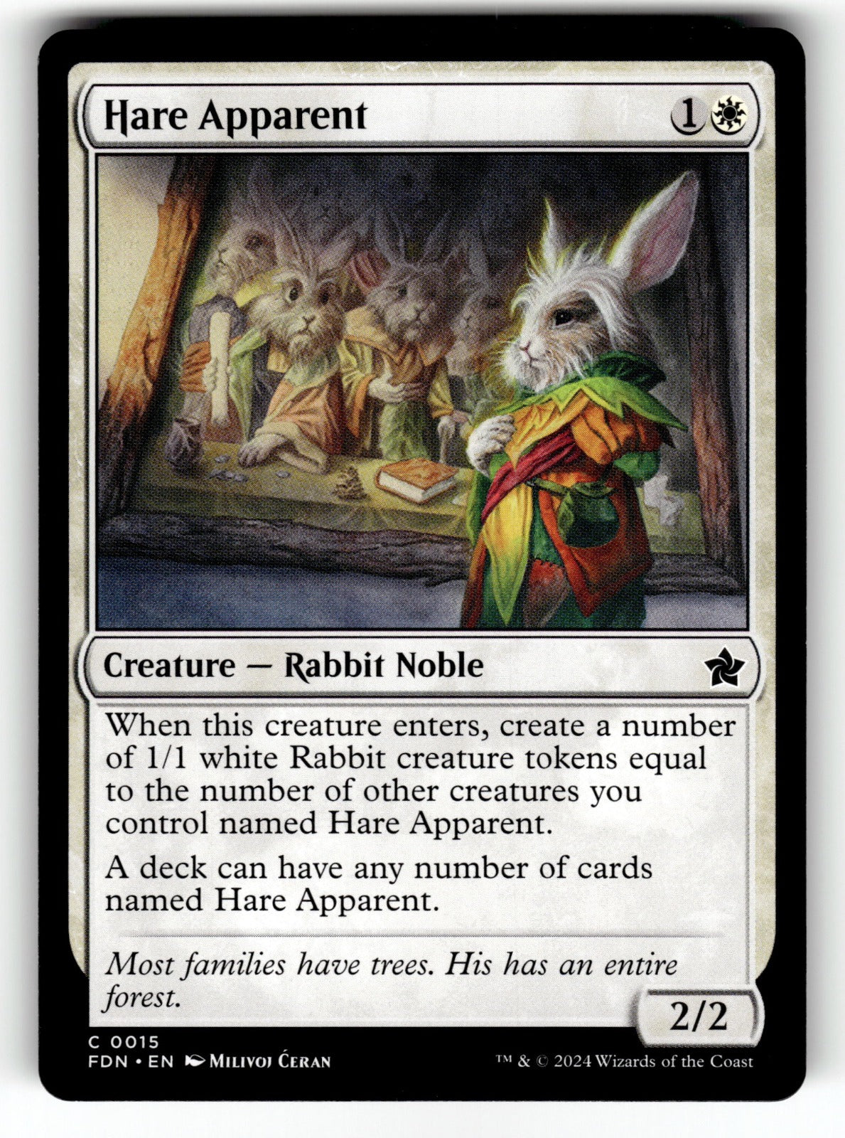 Hare Apparent – 15 FDN: Foundations C NM