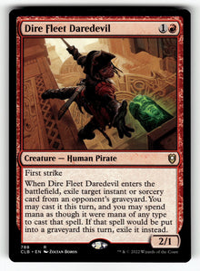 Dire Fleet Daredevil – 788 CLB: Commander Legends: Battle for Baldur's Gate R NM