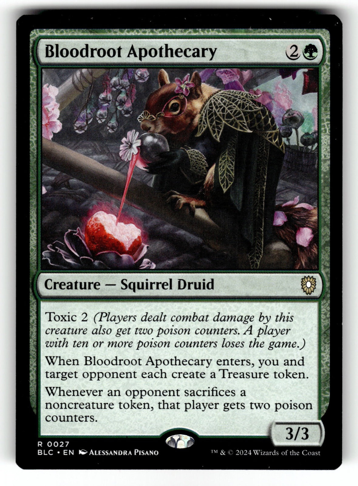 Bloodroot Apothecary – 27 BLC: Commander: Bloomburrow R NM