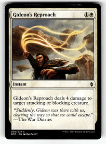 Gideon's Reproach – 30 BFZ: Battle for Zendikar C LP