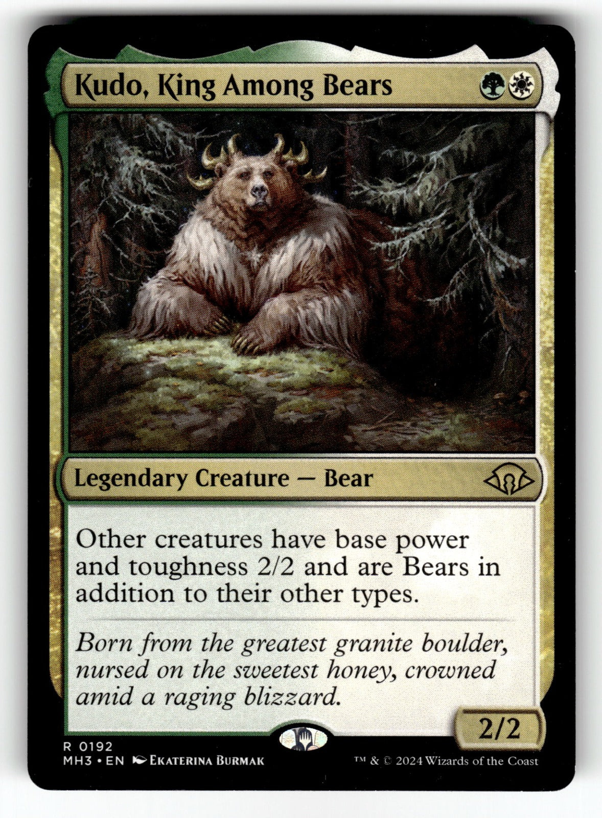 Kudo, King Among Bears – 192 MH3: Modern Horizons 3 R LP