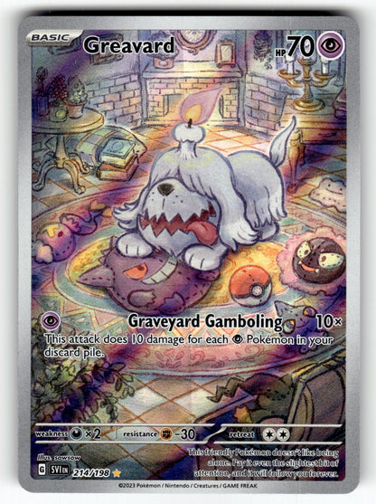 Greavard – 214/198 SVI: SV01: Scarlet & Violet Base Set Illustration Rare Holo NM