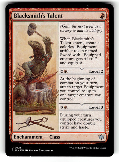 Blacksmith's Talent – 125 BLB: Bloomburrow U NM