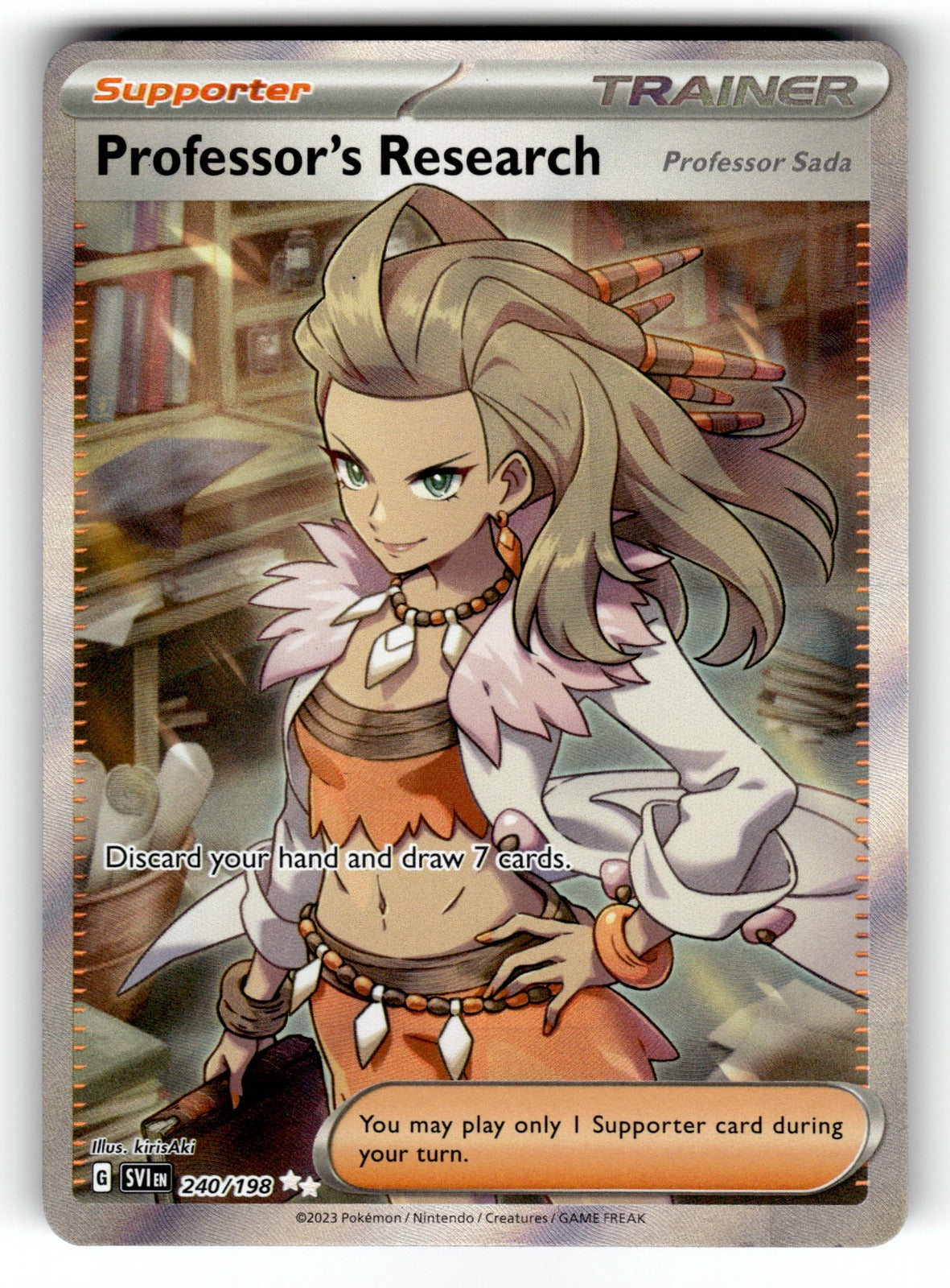 Professor's Research – 240/198 SVI: SV01: Scarlet & Violet Base Set Ultra Rare HoloNM