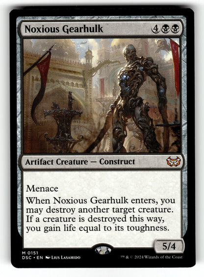 Noxious Gearhulk – 151 DSC: Commander: Duskmourn: House of Horror M NM