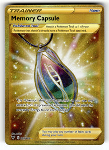 Memory Capsule (Secret) - 202/185 SWSH04: SWSH04: Vivid Voltage Secret Rare Holo NM