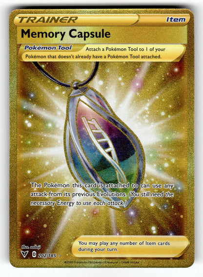 Memory Capsule (Secret) - 202/185 SWSH04: SWSH04: Vivid Voltage Secret Rare Holo NM