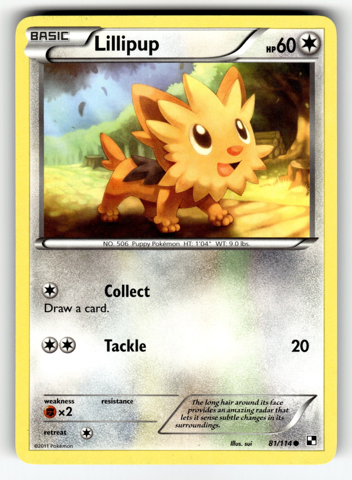 Lillipup (81) – 81/114 BLW: Black and White Common NM