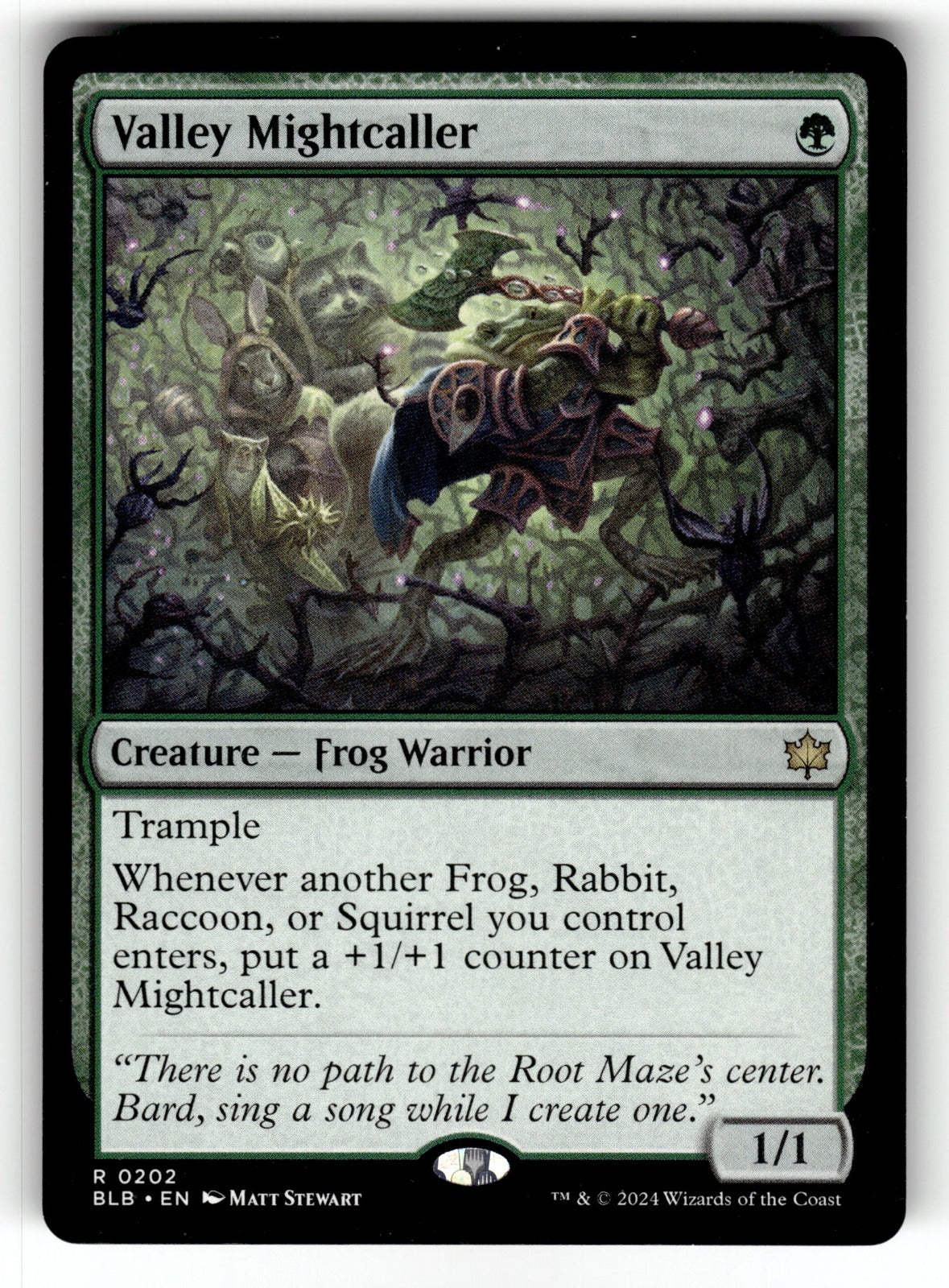 Valley Mightcaller – 202 BLB: Bloomburrow R NM