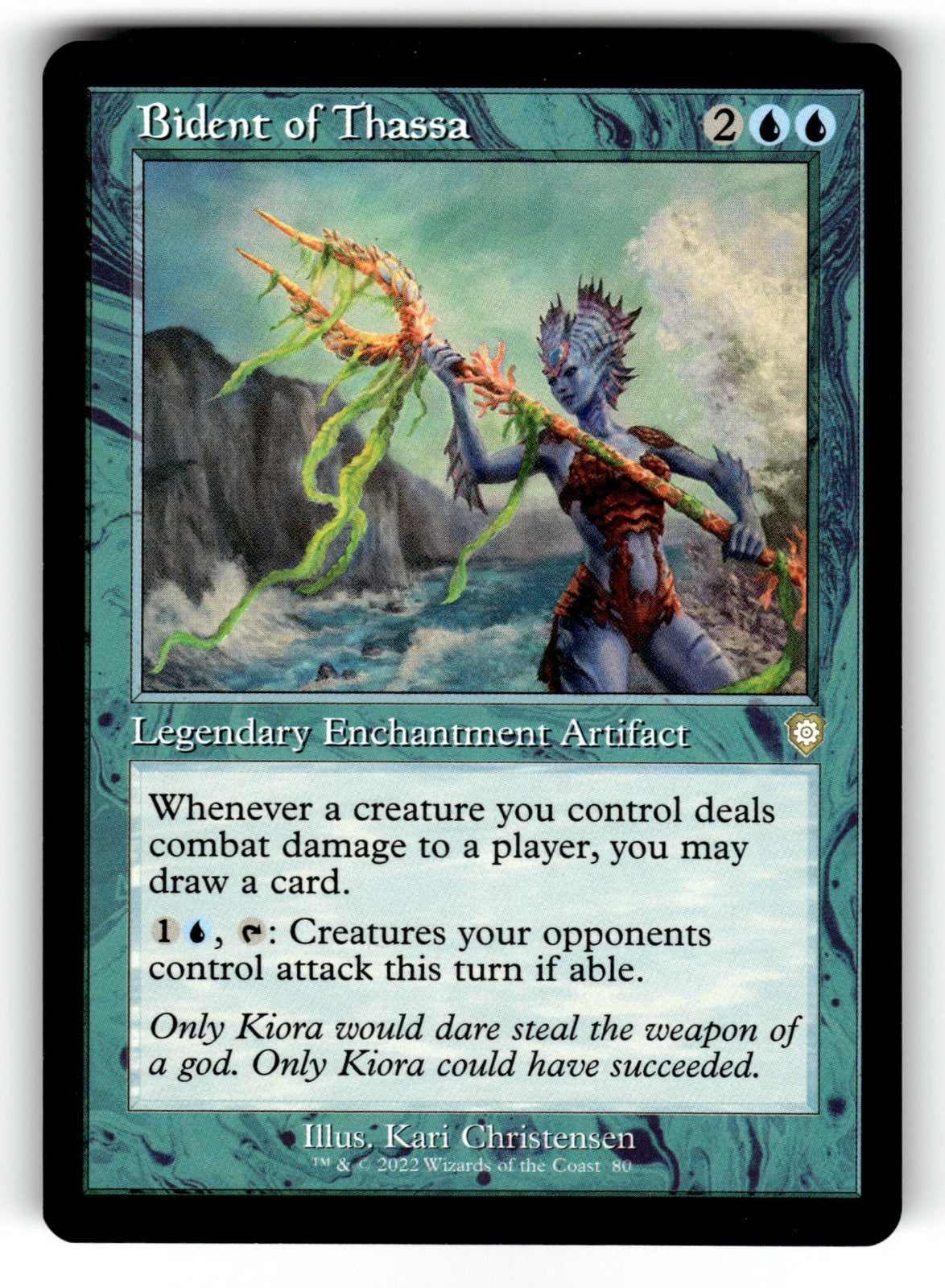 Bident of Thassa (Retro Frame) – 80 BRC: Commander: The Brothers' War R NM