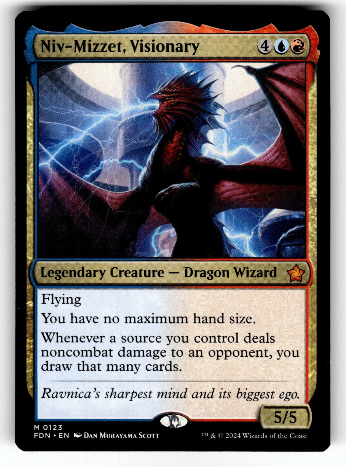 Niv-Mizzet, Visionary – 123 FDN: Foundations M NM