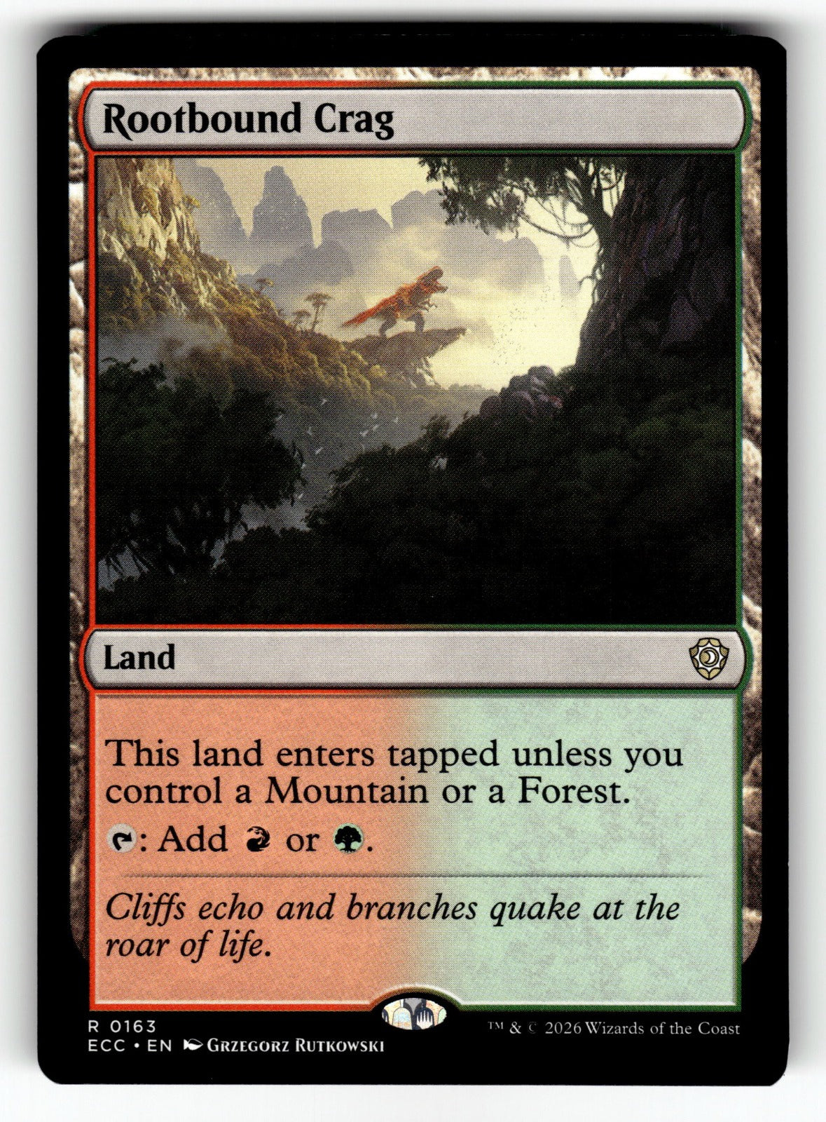 Rootbound Crag – 163 ECC: Commander: Lorwyn Eclipsed R LP