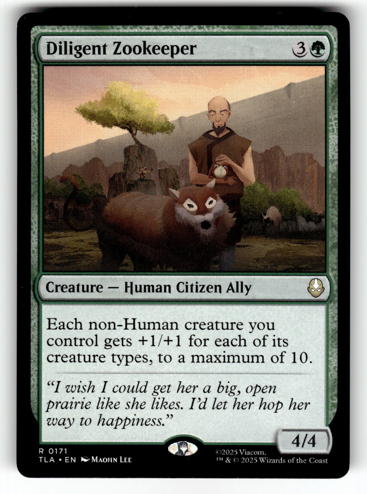 Diligent Zookeeper – 171 TLA: Avatar: The Last Airbender R NM